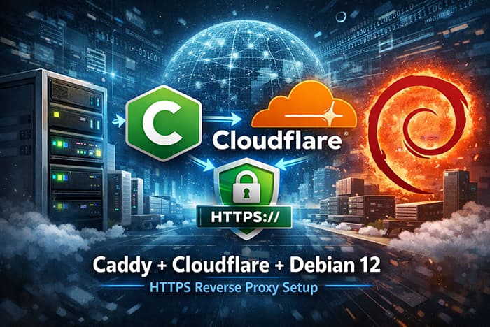 使用 Caddy 和 Cloudflare 为您的 Debian 12 服务配置 HTTPS 反向代理